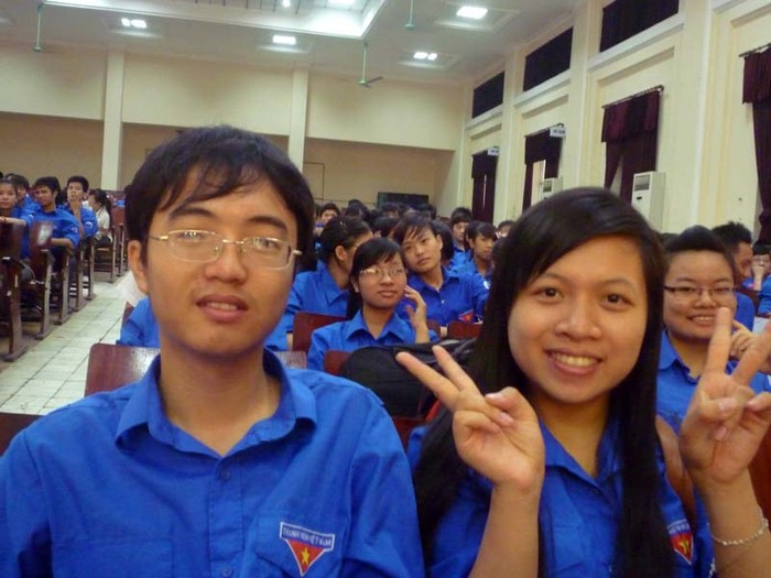 Những nụ cười tươi rói, đầy quyết tâm và háo hức của các tình nguyện viên Hội sinh viên Bắc Giang tại Hà Nội